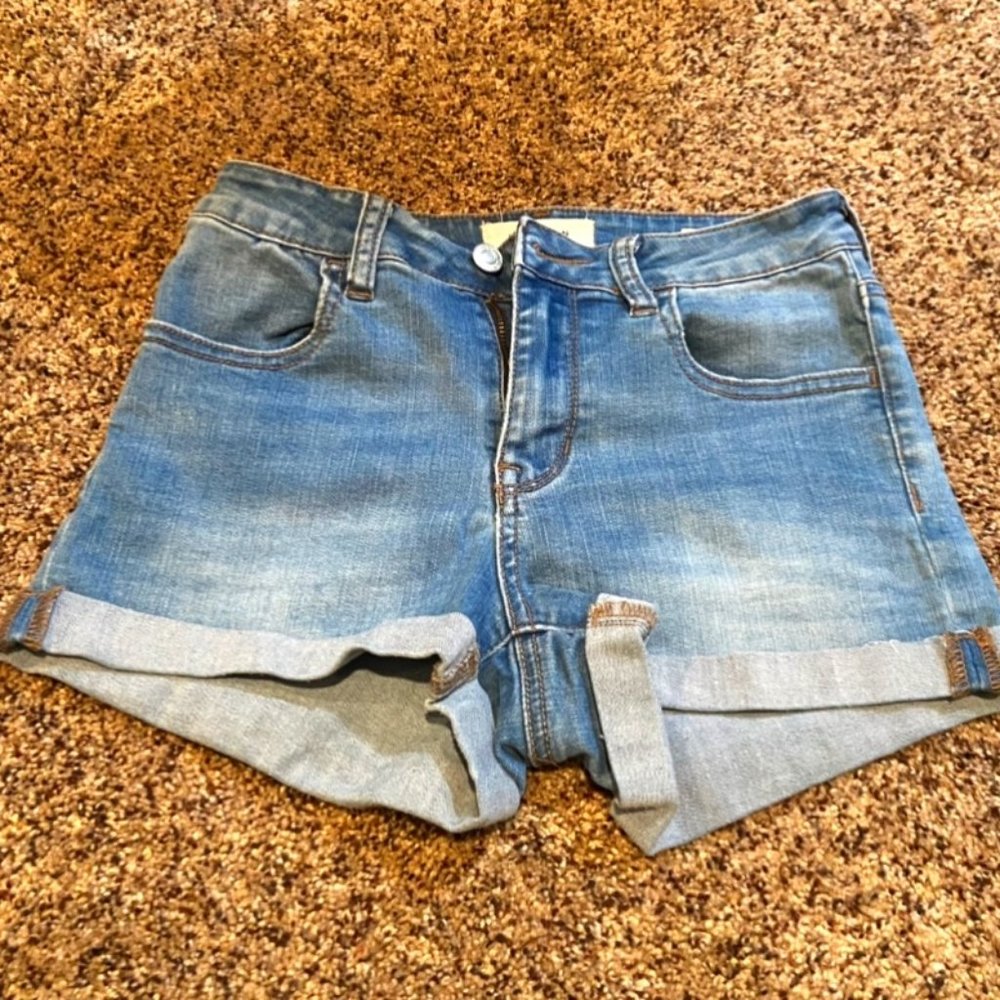 PacSun Super Stretch Shortie Blue Denim